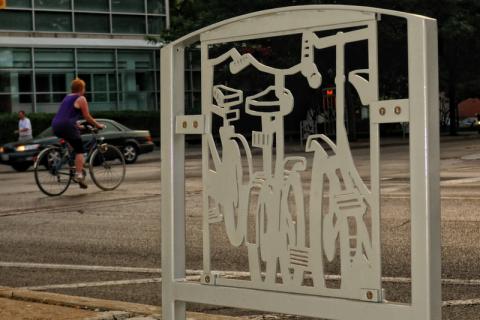 Public art bike rack series, Row of Bikes